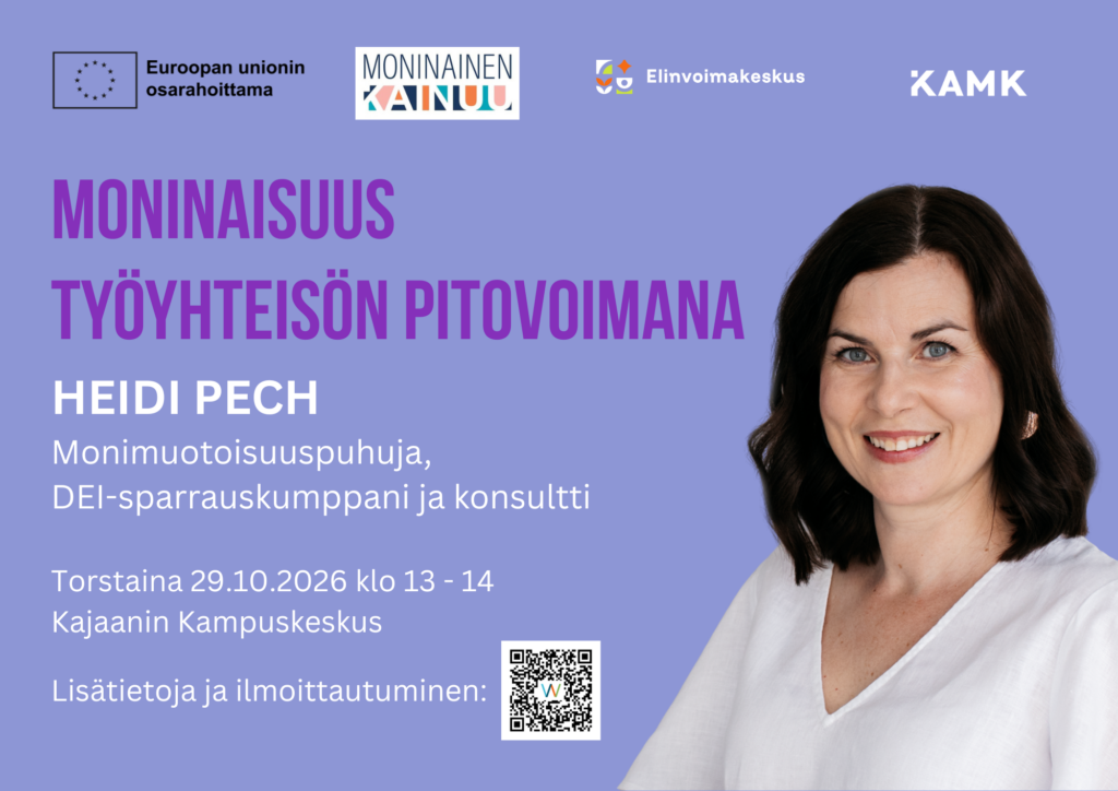 Moninaisuus työyhteisön pitovoimana tilaisuuden mainos